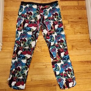 Betsey Johnson Butterfly Pajama Bottoms size M